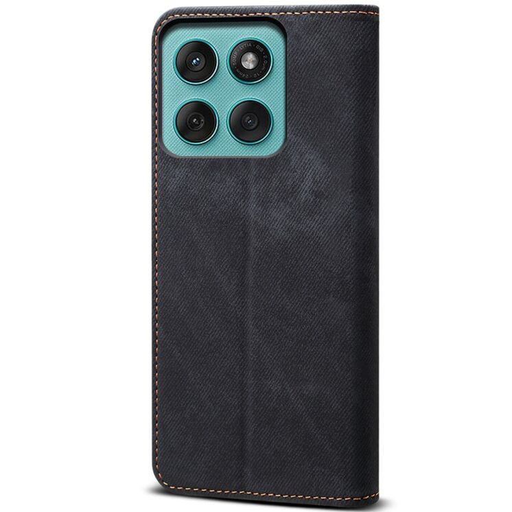 Чехол-книжка UniCase Jeans Wallet для Motorola Moto G56 - Black: фото 6 из 7