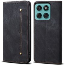 Чехол-книжка UniCase Jeans Wallet для Motorola Moto G56 - Black: фото 1 из 7