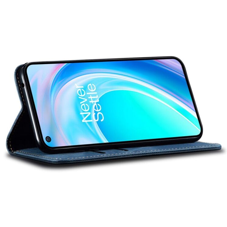 Чехол-книжка с кармашками UniCase Jeans Wallet для OnePlus Nord CE 2 Lite - Blue: фото 5 из 9