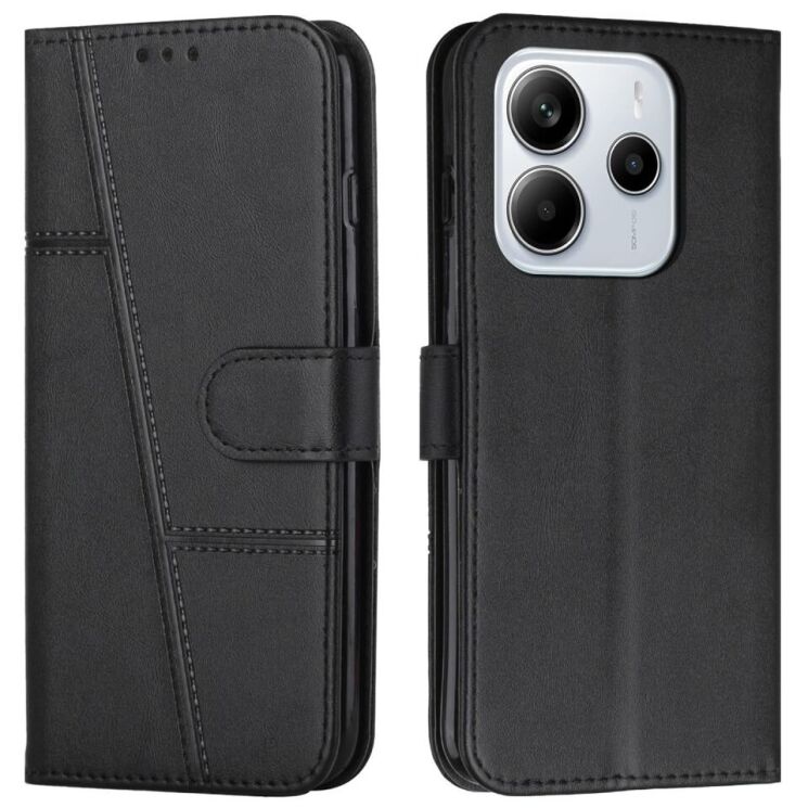 Чохол-книжка UniCase Jet Cover для Xiaomi Redmi Note 14 4G - Black: фото 1 з 10