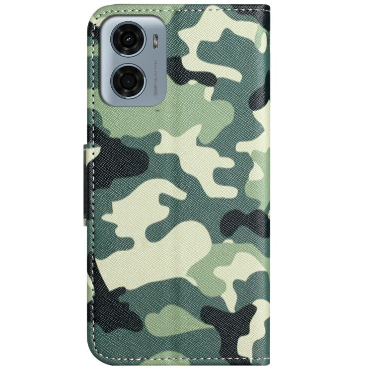 Чохол з малюнком Deexe Color Wallet для Motorola Moto G06 - Camouflage: фото 5 з 5