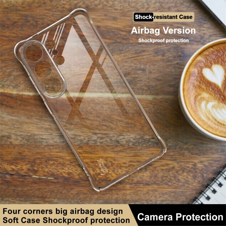 Чохол з посиленими кутами IMAK Airbag MAX Case для Samsung Galaxy S26 Ultra - Transparent: фото 3 з 7
