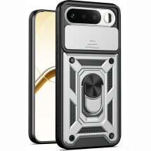 Чохол із захистом камери Deexe Armor Shield для Realme 16 - Silver: фото 1 з 9