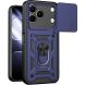 Чехол с защитой камеры Deexe Armor Shield для TECNO Spark 50 - Blue (432402L). Фото 1 из 9
