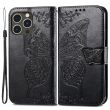 Чехол UniCase Butterfly Pattern для Apple iPhone 15 Pro - Black (329366B)