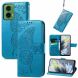 Чехол UniCase Butterfly Pattern для Motorola Moto G35 - Blue (367911L). Фото 4 из 7