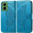 Чехол UniCase Butterfly Pattern для Motorola Moto G35 - Blue (367911L)
