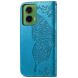 Чехол UniCase Butterfly Pattern для Motorola Moto G35 - Blue (367911L). Фото 6 из 7