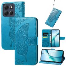 Чохол UniCase Butterfly Pattern для Motorola Moto G86 - Blue: фото 1 з 10