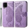 Чехол UniCase Butterfly Pattern для Samsung Galaxy A22 (A225) / M22 (M225) - Light Purple (277506LV)