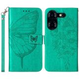 Чохол-книжка з малюнком UniCase Butterfly Pattern для TECNO Pova 5 - Green: фото 1 з 10