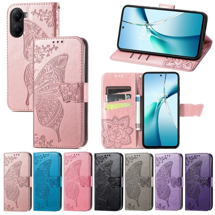 Чохол UniCase Butterfly Pattern для Xiaomi Poco X7 Pro - Blue: фото 7 з 11