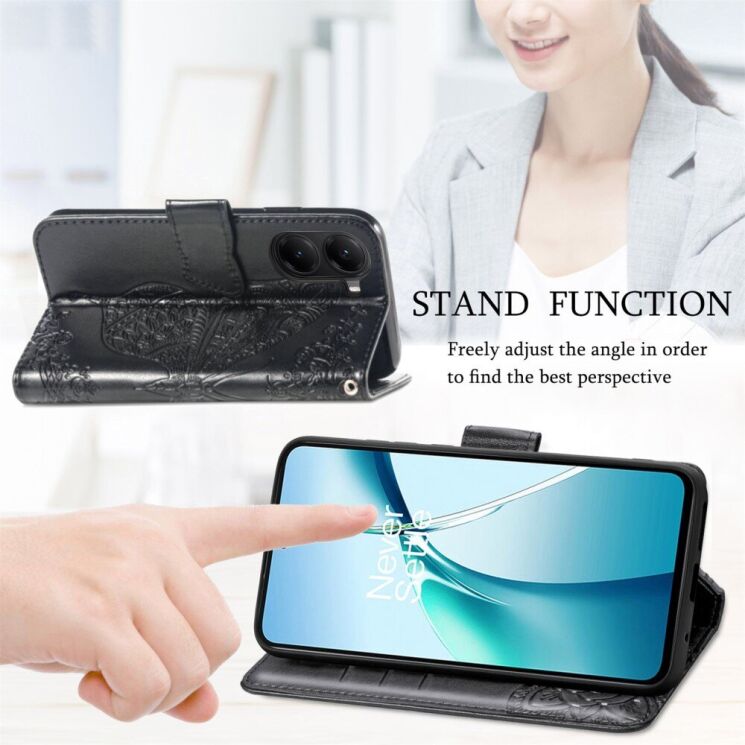 Чохол UniCase Butterfly Pattern для Xiaomi Poco X7 Pro - Blue: фото 8 з 11