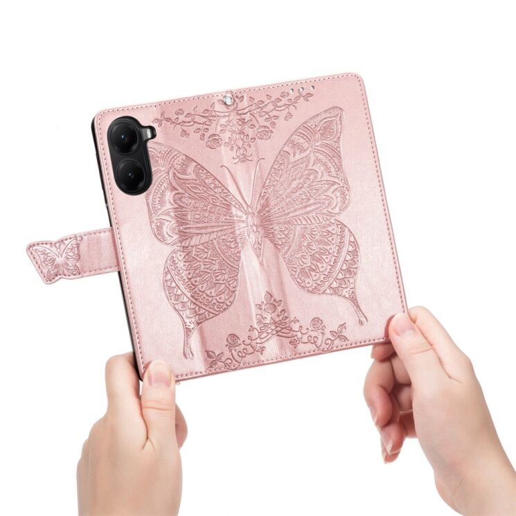 Чохол UniCase Butterfly Pattern для Xiaomi Poco X7 Pro - Blue: фото 10 з 11