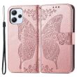 Чехол UniCase Butterfly Pattern для Xiaomi Redmi 12 - Rose Gold (329016RG)