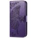 Чехол UniCase Butterfly Pattern для Xiaomi Redmi Note 14 Pro 5G - Dark Purple (373123DV). Фото 4 из 9