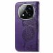 Чехол UniCase Butterfly Pattern для Xiaomi Redmi Note 14 Pro 5G - Dark Purple (373123DV). Фото 5 из 9