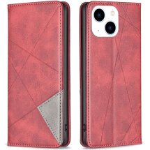 Чехол UniCase Geometric Pattern для Apple iPhone 15 - Red: фото 1 из 7