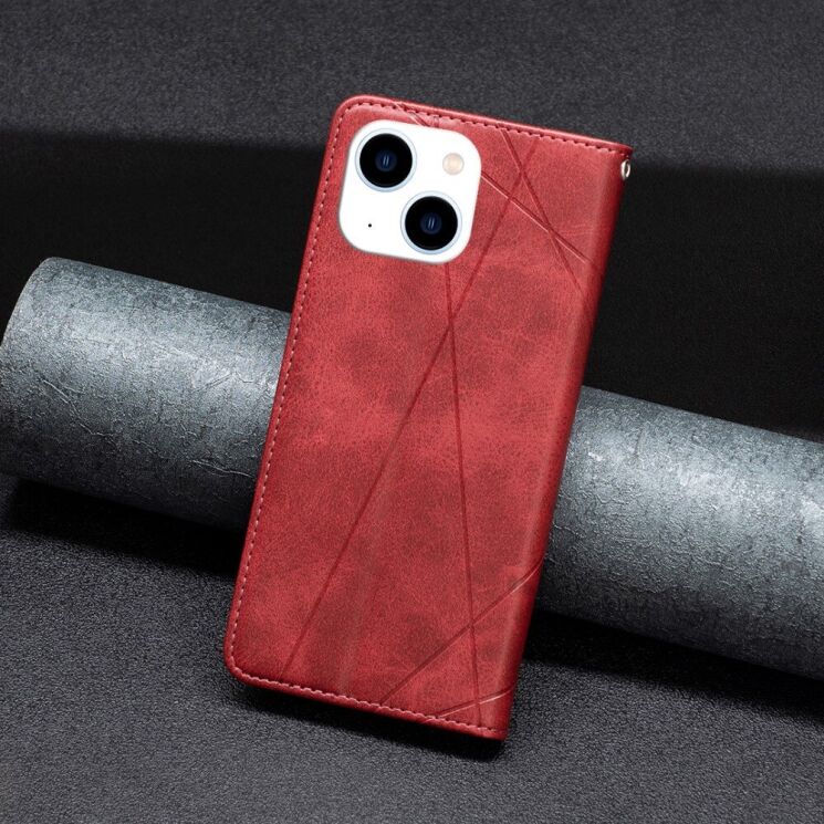 Чехол UniCase Geometric Pattern для Apple iPhone 15 - Red: фото 2 из 7