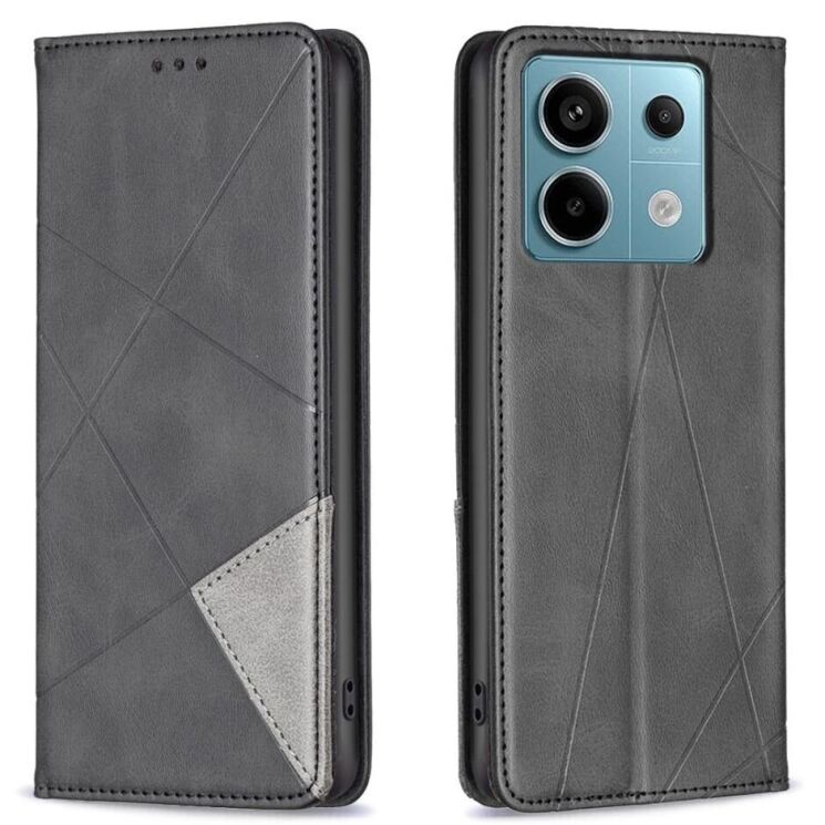 Чохол UniCase Geometric Pattern для Xiaomi Redmi Note 13 Pro 5G / Poco X6 - Black: фото 1 з 7