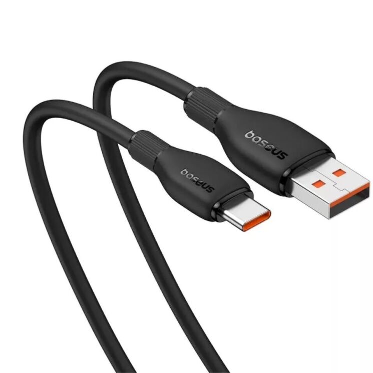Кабель Baseus Pudding Series USB to Type-C (100W, 1.2m) P10355703111-00 - Black: фото 3 з 23