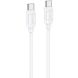 Кабель Hoco X115 Type-C to Type-C (240W, 1m) - White (896389W). Фото 1 з 6