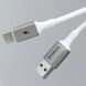 Кабель Proove Flex Metal USB to Type-C (3A, 1m) - White (896504W). Фото 2 з 4