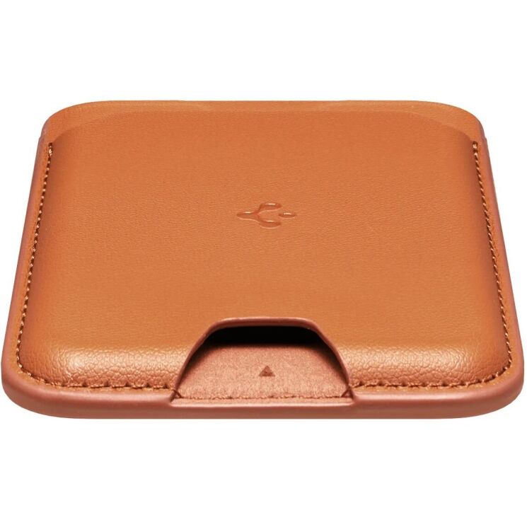 Кардхолдер Spigen Valentinus 3 Cards (MagFit) AFA11339 - Metallic Orange: фото 7 из 14
