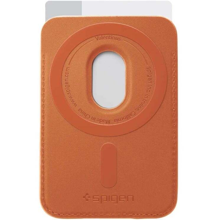 Кардхолдер Spigen Valentinus 3 Cards (MagFit) AFA11339 - Metallic Orange: фото 4 из 14