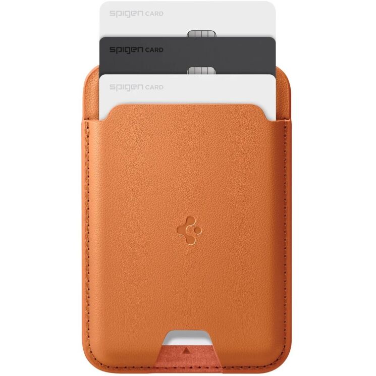Кардхолдер Spigen Valentinus 3 Cards (MagFit) AFA11339 - Metallic Orange: фото 2 из 14