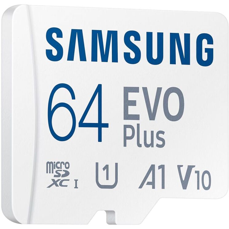 Карта памяти MicroSDXC Samsung EVO Plus 64GB C10 UHS-I R160MB/s + адаптер (MB-MC64SA/EU) - White: фото 6 из 14