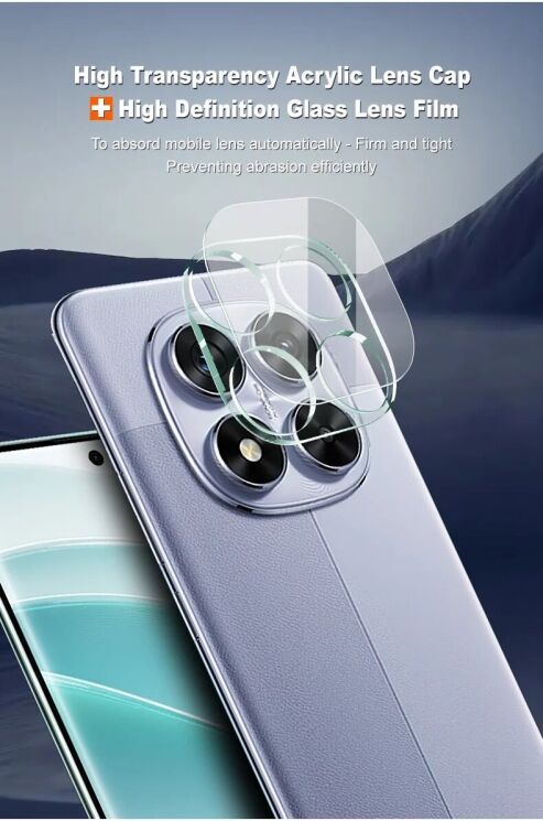 Защитное стекло на камеру IMAK Camera Lens Protector для Xiaomi Redmi Note 14 Pro 5G / Poco X7: фото 4 из 6