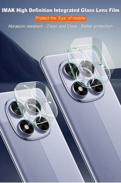 Защитное стекло на камеру IMAK Camera Lens Protector для Xiaomi Redmi Note 14 Pro 5G / Poco X7: фото 2 из 6