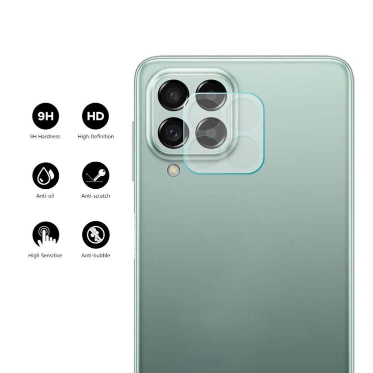 Комплект защитных стекол (2шт) на камеру ENKAY 9H Lens Glass Set для Samsung Galaxy M33 (M336): фото 3 из 7