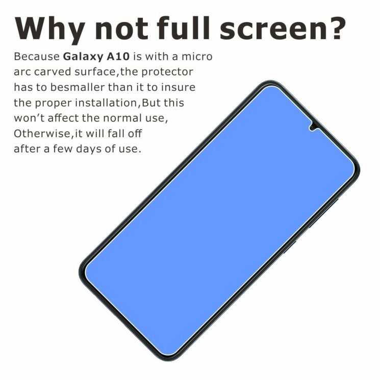 Комплект защитных стекол ITIETIE 2.5D 9H для Samsung Galaxy A10 (A105): фото 5 из 8