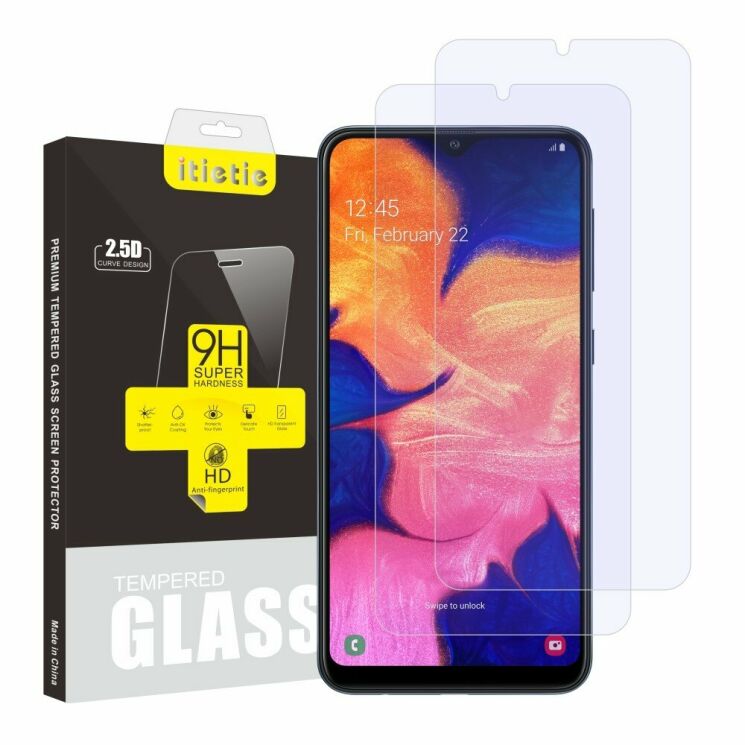 Комплект защитных стекол ITIETIE 2.5D 9H для Samsung Galaxy A10 (A105): фото 1 из 8