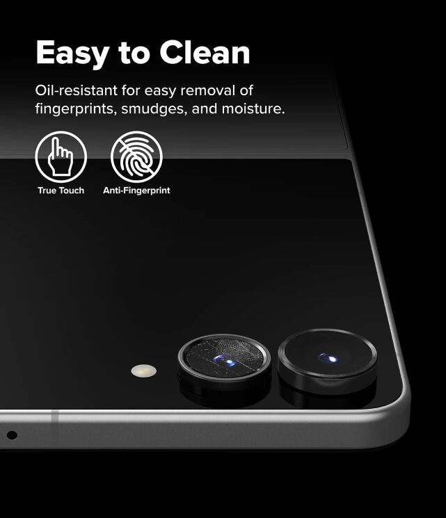 Комплект захисних стекол на камеру Ringke Camera Frame для Samsung Galaxy Flip 8 (8800380460621) - Black: фото 13 з 20