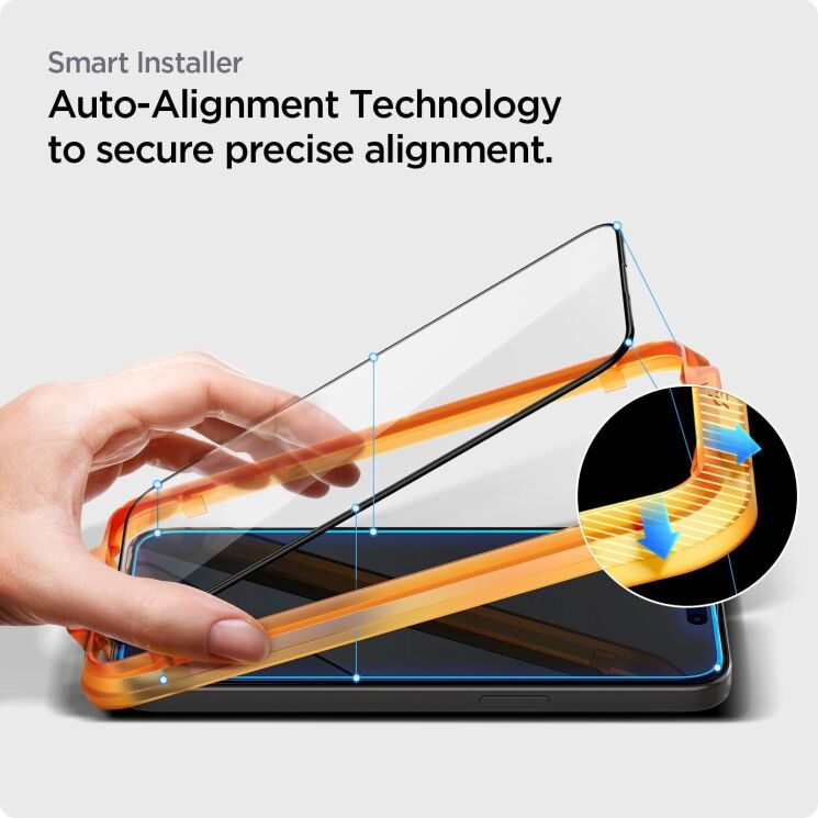 Комплект защитных стекол Spigen (SGP) GLAS.tR AlignMaster Black для Apple iPhone 15 Plus (AGL06886) - Black: фото 9 из 9