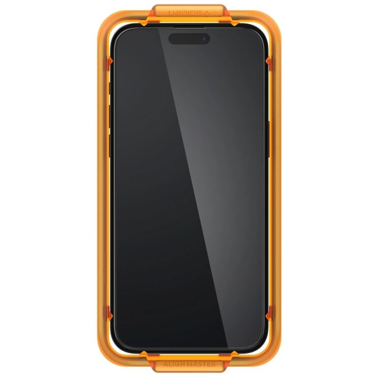 Комплект защитных стекол Spigen (SGP) GLAS.tR AlignMaster Black для Apple iPhone 15 Plus (AGL06886) - Black: фото 3 из 9