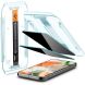 Комплект защитных стекол Spigen (SGP) GLAS.tR EZ Fit Privacy для Google Pixel 9 / 9 Pro (AGL09312) - Black (360094B). Фото 2 из 13