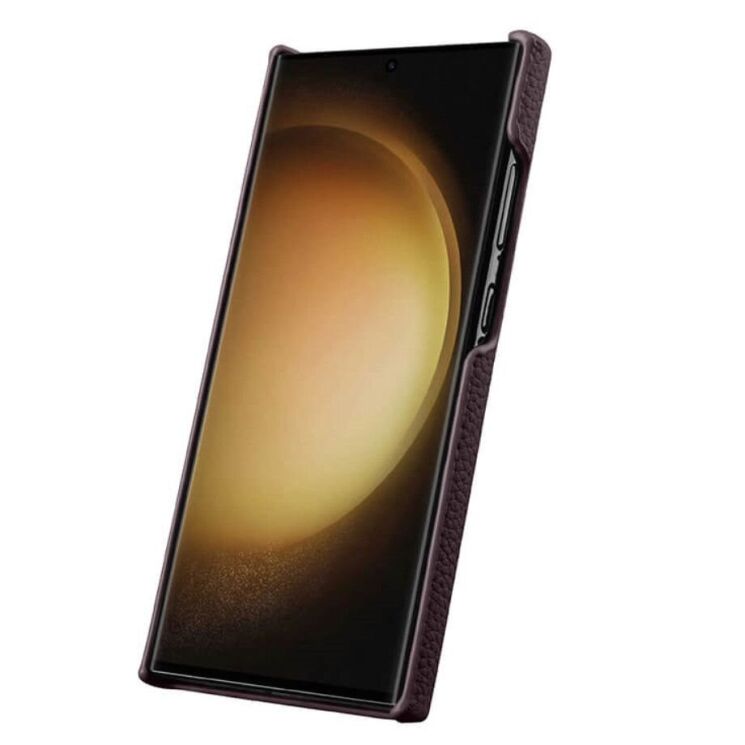 Кожаный чехол MELKCO Leather Case для Samsung Galaxy S24 Ultra (S928) - Dark Purple: фото 3 из 4