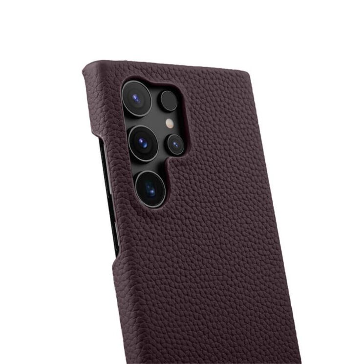 Кожаный чехол MELKCO Leather Case для Samsung Galaxy S24 Ultra (S928) - Dark Purple: фото 4 из 4