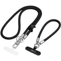 Набір ремінців Tech-Protect C10S Rope Crossbody - Black / Titanium: фото 1 з 10