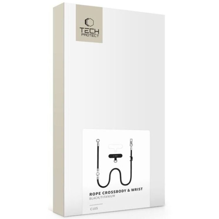Набір ремінців Tech-Protect C10S Rope Crossbody - Black / Titanium: фото 5 з 10