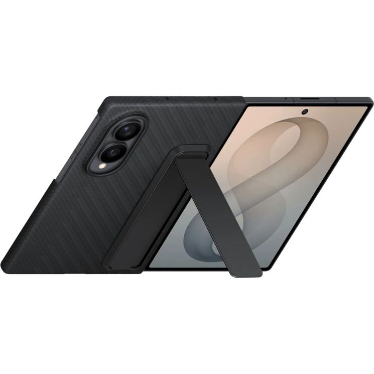 Оригинальный чехол Carbon Standing Case для Samsung Galaxy Fold 8 (EF-XF971SBEGUA) - Black: фото 5 из 7