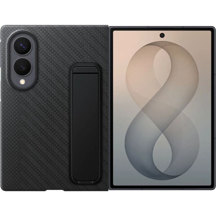 Оригинальный чехол Carbon Standing Case для Samsung Galaxy Fold 8 (EF-XF971SBEGUA) - Black: фото 1 из 7