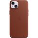 Оригінальний чохол Leather Case with MagSafe для Apple iPhone 14 Plus (MPPD3) - Umber (306714Z). Фото 2 з 5
