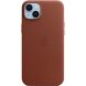 Оригінальний чохол Leather Case with MagSafe для Apple iPhone 14 Plus (MPPD3) - Umber (306714Z). Фото 1 з 5