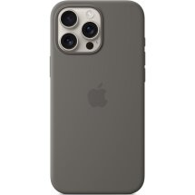 Оригинальный чехол Silicone Case with MagSafe для Apple iPhone 16 Pro Max (MYYV3) - Stone Gray: фото 1 из 4