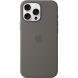Оригинальный чехол Silicone Case with MagSafe для Apple iPhone 16 Pro Max (MYYV3) - Stone Gray (366356H). Фото 2 из 4